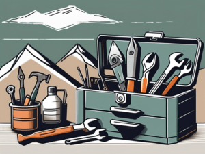A toolbox with various tools